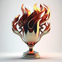 trophy illustration AI Generated photo