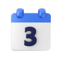 3d calendar date day schedule event icon illustration png