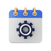 3d calendar event date day schedule icon illustration png