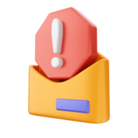 3d email mail envelope icon illustration png