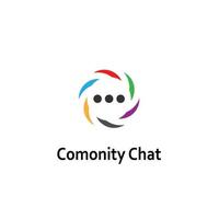 Chat comonity Forum logo designs concept vector, World Talk logo symbol designs, Discuss symbol vector