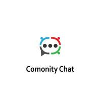 Chat comonity Forum logo designs concept vector, World Talk logo symbol designs, Discuss symbol vector