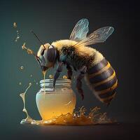 honey bee illustration photo