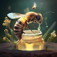 honey bee illustration photo