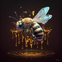 honey bee illustration photo