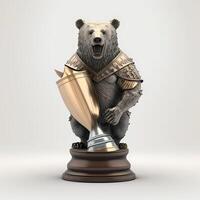 trophy illustration AI Generated photo