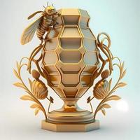 trophy illustration AI Generated photo