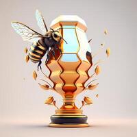 trophy illustration AI Generated photo