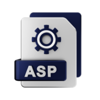 3d asp file icon illustration png