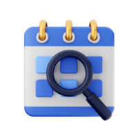 3d calendar icon illustration png