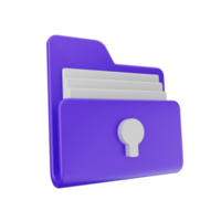 3d folder icon file illustration png