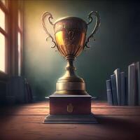 trophy illustration AI Generated photo