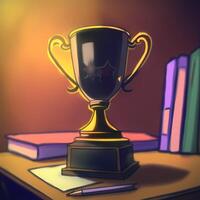 trophy illustration AI Generated photo