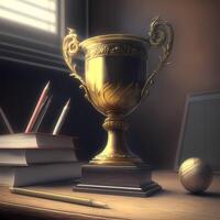 trophy illustration AI Generated photo