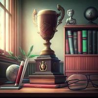 trophy illustration AI Generated photo