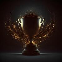 trophy illustration AI Generated photo