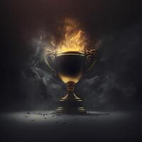 trophy illustration AI Generated photo