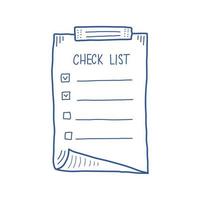 Hand drawn memo paper sheet icon in flat style. Sticky note vector illustration on isolated background.  To do list sign business concept.
