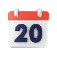 3d calendario evento Data giorno programma icona illustrazione png