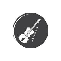 violín icono vector ilustración diseño