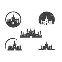 castle logo icon vector illustration design