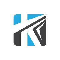 k letra logo icono ilustración vector