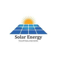 solar panel logo vector icon of natural