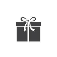 gift box logo vector icon illustration