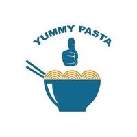 pastas, espaguetis vector ilustración icono