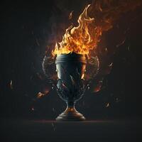 trofeo ilustración ai generado foto