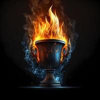 trophy illustration AI Generated photo