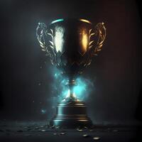 trophy illustration AI Generated photo