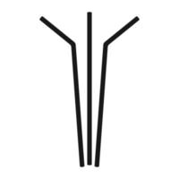 straw icon vector