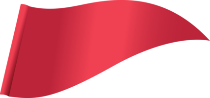 Triangle-shaped flag flapping, element and decoration design. png