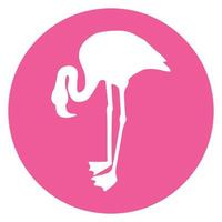 flamingo icon vector