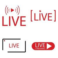 live video icon vector