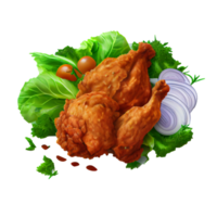 Southern fried chicken, fried chicken png transparent background