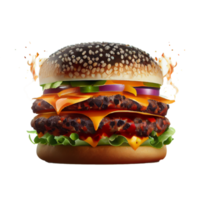 smakelijk Hamburger Aan transparant achtergrond PNG