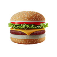 livre saboroso Hamburger em transparente fundo png