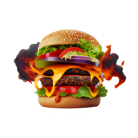 livre saboroso Hamburger em transparente fundo png