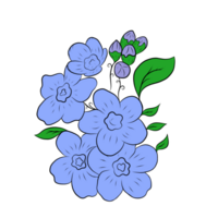 viola fiore decorativo gratuito png
