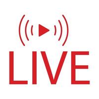live video icon vector