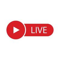 live video icon vector