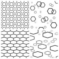 hexágono antecedentes vector