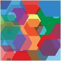hexagon background vector