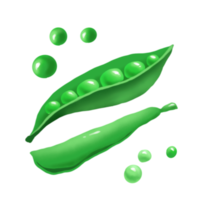 petits pois. légume. numérique illustration png