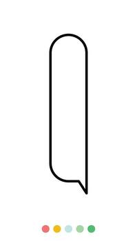 Speech bubbles linear vector element, Text balloon, Vector icon.