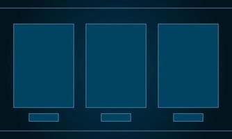 Sci Fi Hud Futuristic Frames Rectangulars Templates Set Hi-Tech UI For Business And Healthcare Applications Web  Mobile Vector Design