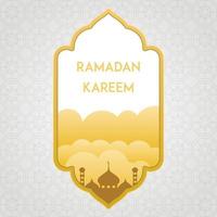 Ramadán kareem antecedentes con decorativo diseño vector