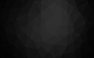 Dark Silver, Gray vector polygonal background.